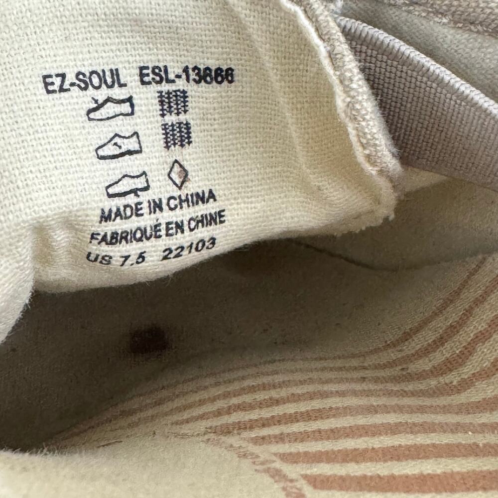 Taos Shoes Womens 7.5 EZ Soul Sneakers Slip On Canvas Comfort Arch Support Read - Picture 11 of 11